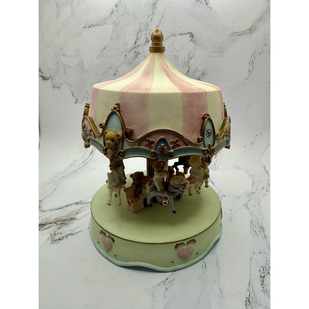 Cherished Teddies Carousel Musical Carousel 15 Bears Limited 4000 RARE